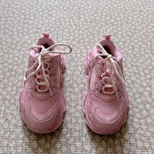 Balenciaga Kids - Triple S Sneaker in light pink double foam and mesh